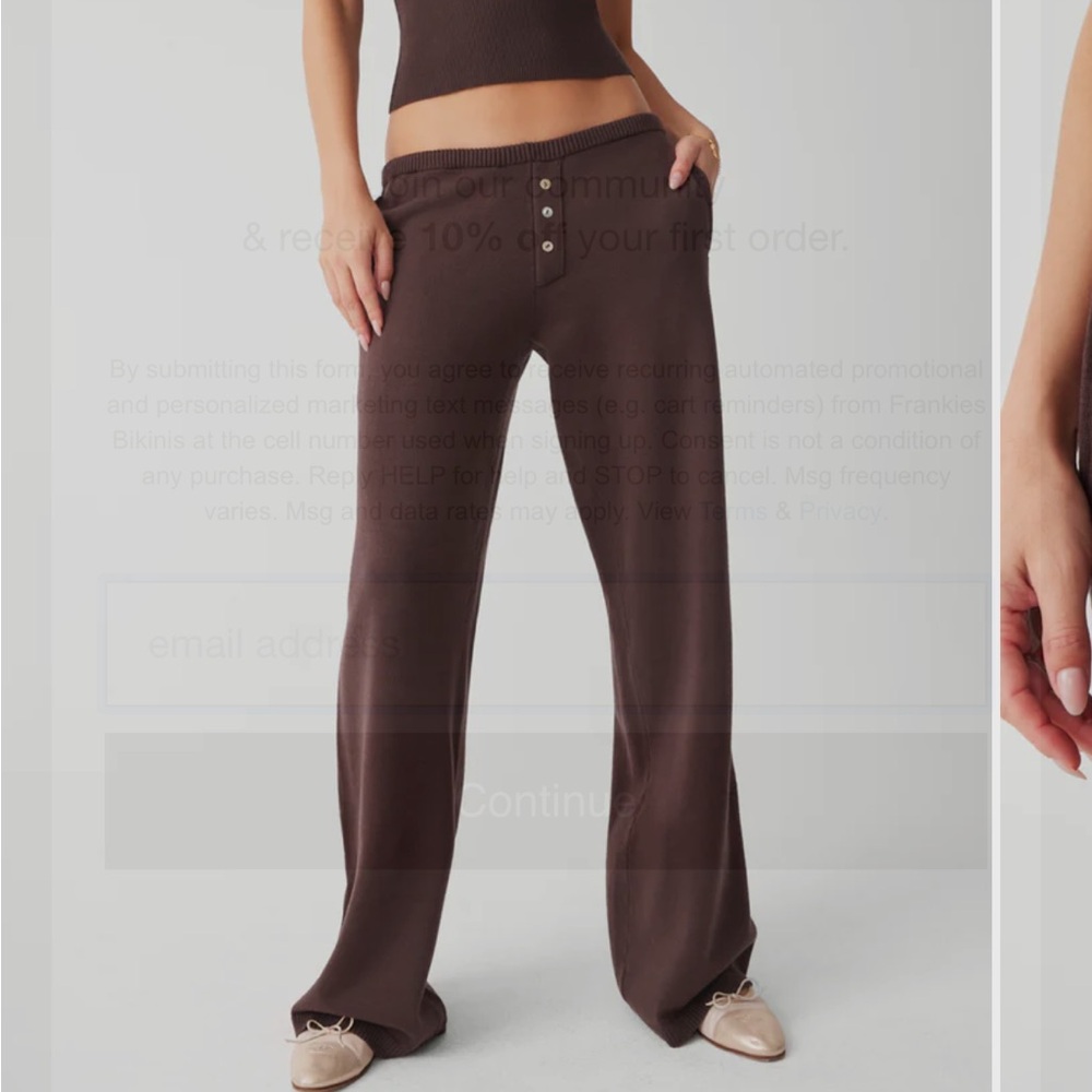 Delilah Low Rise Cloud Knit Pant Frankie’s bikini